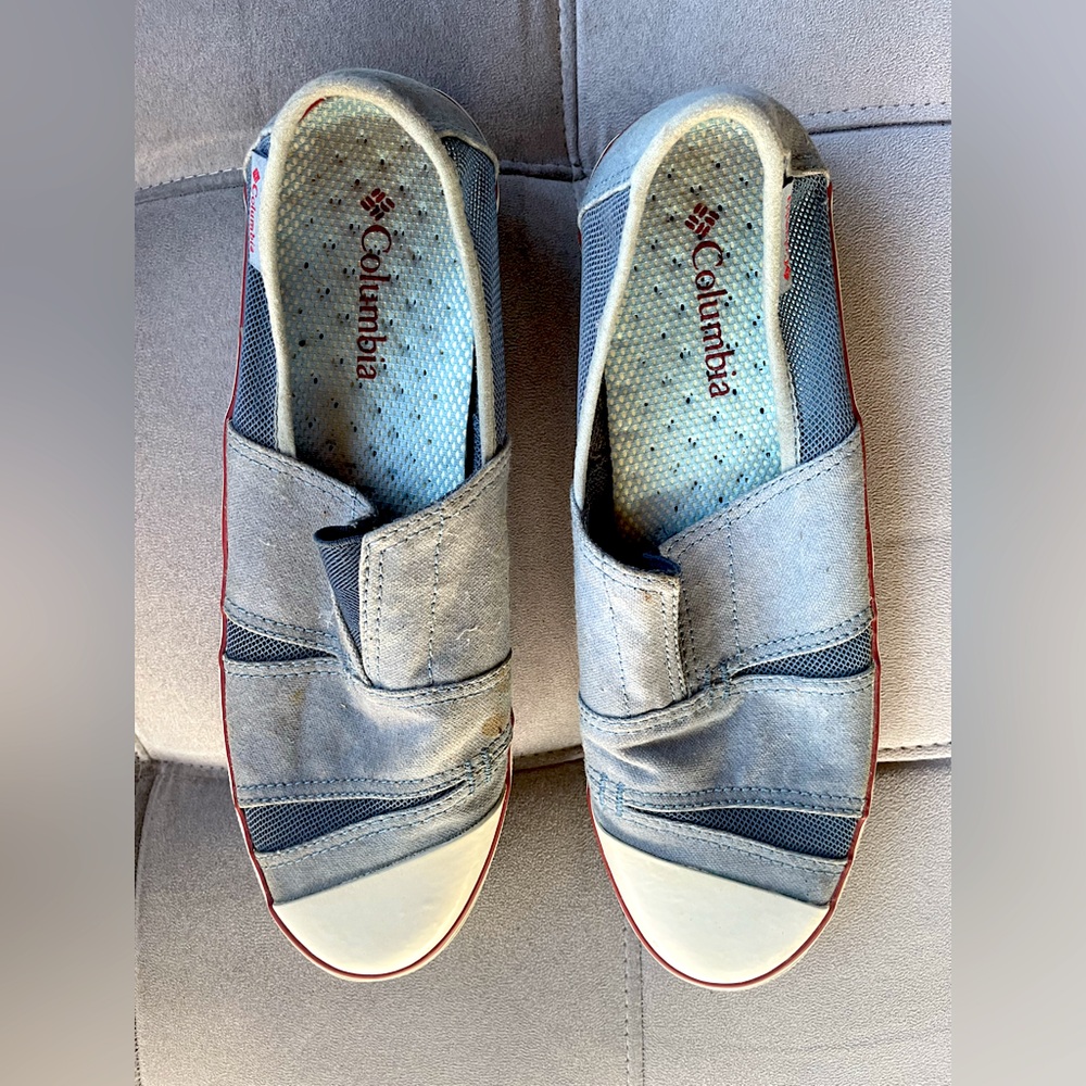 Columbia Women’s Canvas Slip-On Sneakers – Size 10 – Style BL2716-411